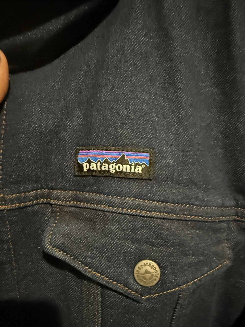 Patagonia Navy Sherpa-Lined Pea Coat - Picture 3 of 7